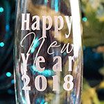 Happy new year longdrink glas